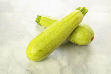 Two Young zucchini for cooking