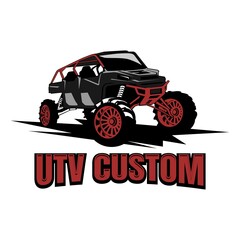 utv logo design icon vector	