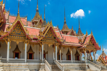 temple surroundings in suphanburi, thailand