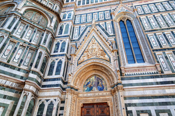 Fototapeta na wymiar The Florence Cathedral at historic center of Florence, Italy