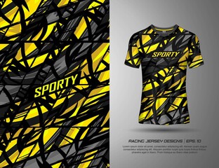 Jersey with grunge background for racing, soccer, cycling, leggings, gaming and sport livery.
