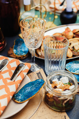 boho style wedding decor.camper style.eco style home decor and coziness concept