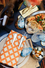 boho style wedding decor.camper style.eco style home decor and coziness concept