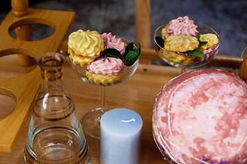 boho style wedding decor.camper style.eco style home decor and coziness concept