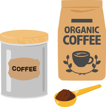 市販のコーヒー粉とメジャースプーン
