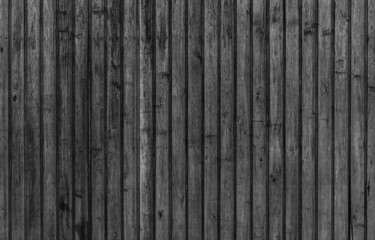 Rough black wooden wall background texture