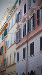 Fototapeta na wymiar Old street in Trastevere, Rome, Italy