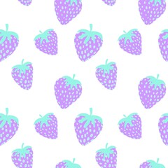 Fruit seamless strawberry pattern for fabrics and textiles and packaging and gifts and cards and linens