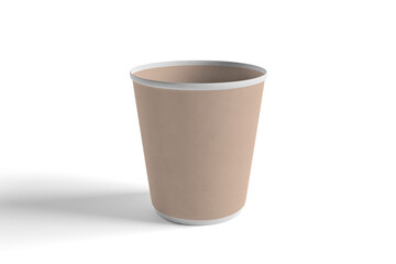 Expresso cup on a white background - 3d rendering
