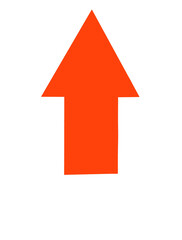 Orange arrow up