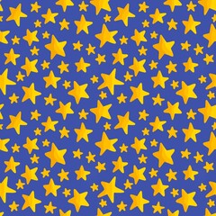 Kids seamless stars pattern for fabrics and textiles and packaging and gifts and wrapping paper and hobbies