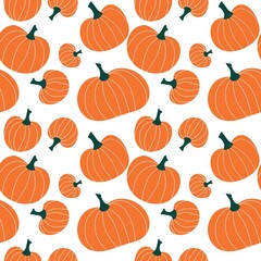 Halloween seamless pumpkin pattern for fabrics and textiles and packaging and gifts and cards and linens and kids