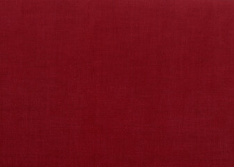 赤のビロード ベロアの布のテクスチャ 背景