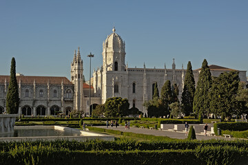 Jeronimos monastery and praca do imperio, Belem, Lisbon