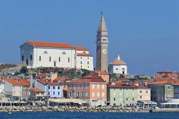 Slowenien Piran Kirche Cerkev sv. &Scaron;tefana