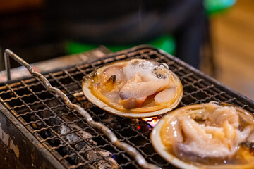 ホッキ貝の殻焼き01