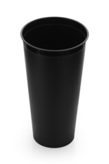 empty cup isolated on white background.