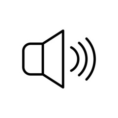volume sound new icon simple vector
