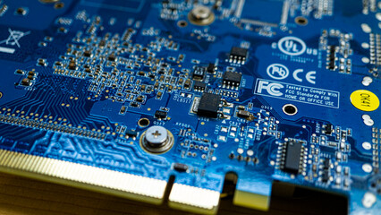 Fototapeta premium Board board inside precision equipment