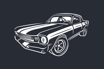 Obraz na płótnie Canvas Car illustrator. Street racing.