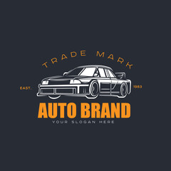 Car emblem. Street racing.