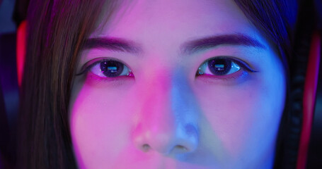 closeup of cybersport gamer eyes © ryanking999