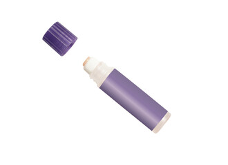 Glue stick with lid isolated on white