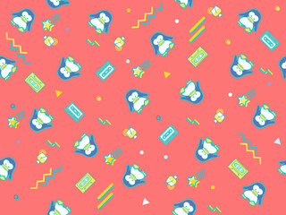 80s-90s ファンシーポップ背景