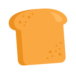 Peace of bread. Bakery Icon. Vector illustration