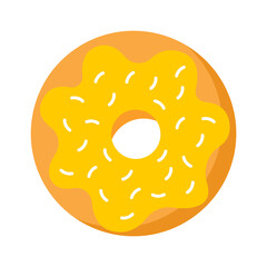 Sweet donut. Bakery Icon. Vector illustration