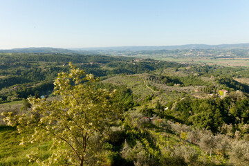 Fototapeta na wymiar Umbria, panorama primaverile