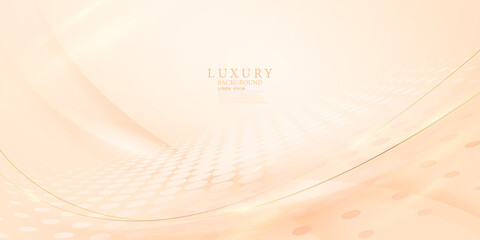 Abstract background decorated with elegant golden lines. modern vector illustration design