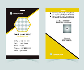 modern business id card design