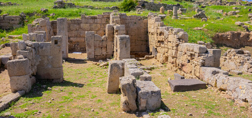 Excavations of the ancient city Tharros, Sinis Peninsula, Oristano