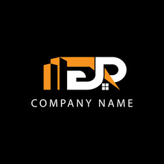 Creative modern logo GR or Rg for real estate, property, construction, building , home.