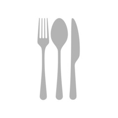 Fork, spoon and knife icon concept