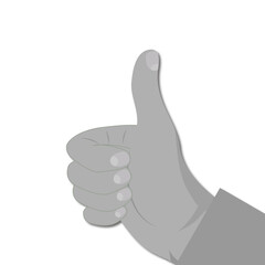 hand with thumb up