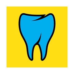 tooth care logo design vector