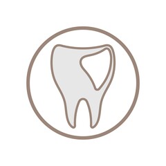 tooth care logo design vector