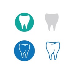 tooth care logo design vector