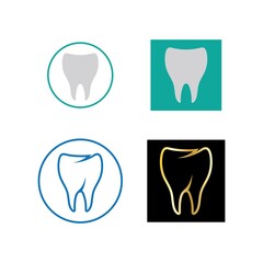 tooth care logo design vector