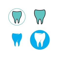 tooth care logo design vector