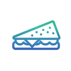 Sandwich , Bakery gradient icon.
