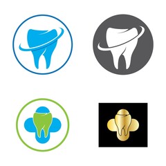 tooth care logo design vector