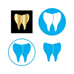 tooth care logo design vector
