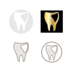 tooth care logo design vector