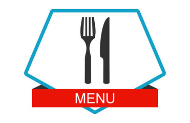 Besteck Symbol - Speisekarte Menu Button