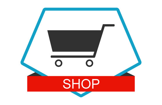 Einkaufswagen Symbol - Shop Button