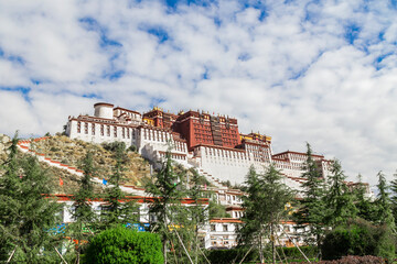 Tibetan classical architectural landscape photography  