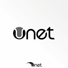 Letter or word O or U font like tennis ball in speed or move image graphic icon logo design abstract concept vector stock. Can be used as a symbol of sport or initial